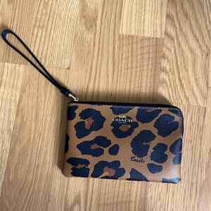 Coach Leopard Wristlet